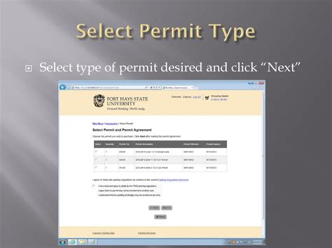 Select Permit .
